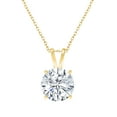 thumbnail image 1 of 1 Ct Diamond Necklace 14K Gold Lab Grown Diamond Solitaire Pendant Necklace, 1 of 3