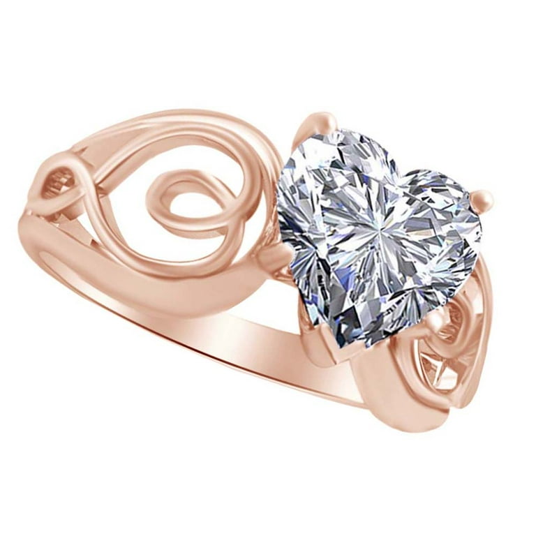 Heart shaped deals engagement rings walmart