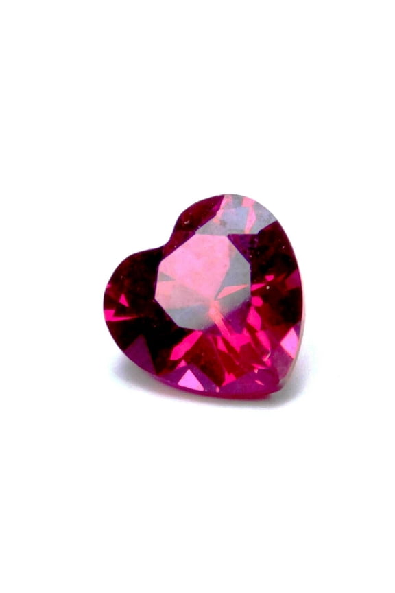 1 Ct Certified Natural Red Ruby  Heart Cut 6x6 mm Loose Gemstone for Ring Setting