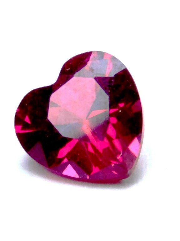 1 Ct Certified Natural Red Ruby Heart Cut 6x6 mm Loose Gemstone for Ring Setting