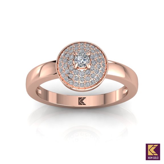 1 Ct Solitaire Moissanite Engagement Ring in 14K All Sizes