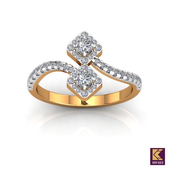 1 Ct Solitaire Moissanite Engagement Ring in 14K All Sizes