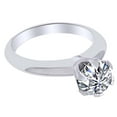 thumbnail image 1 of AFFY 1 Ct White Natural Diamond Solitaire Engagement Ring in 14k White Gold Ring Size - 13, 1 of 1