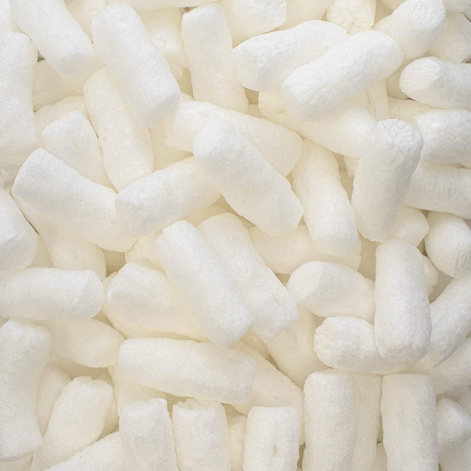 - 1 Cu Ft - Bio Tube Recycled Anti Static Packing Peanuts - Compostable & Biodegradable Cushion for Shipping - Dust-Free & Abrasion Resistant - Void Filler
