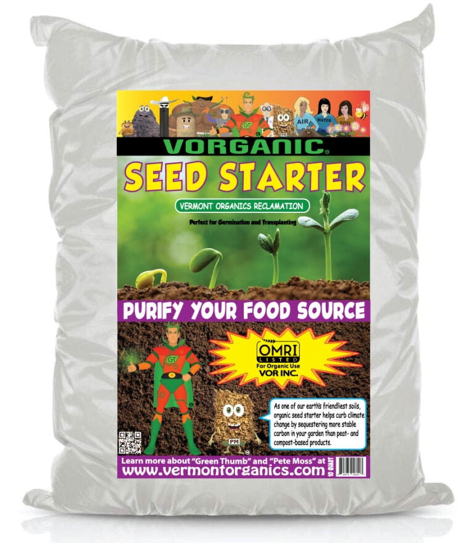 Vermont Organics Reclamation Soil 10 Qt. Organic Seed Starter Vermont Organics Reclamation Soil 10 Qt. Organic Seed Starter