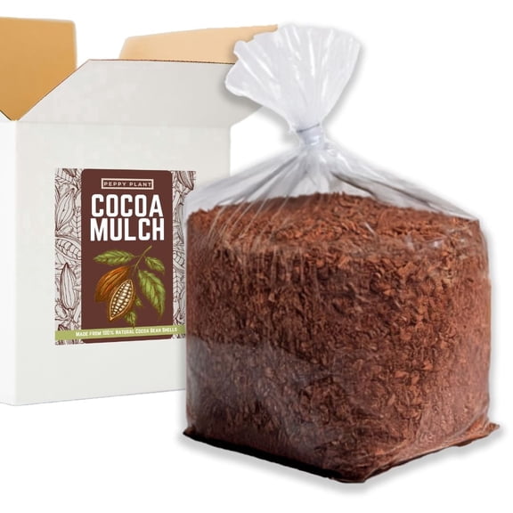[1 Cubic Ft] Cocoa Mulch for Plants, Garden, Flower Beds, Indoor & Outdoor Plants - Organic Cocoa Bean Shell Mulch | Moisture Retaining, Weed Preventing, Landscaping Mulch