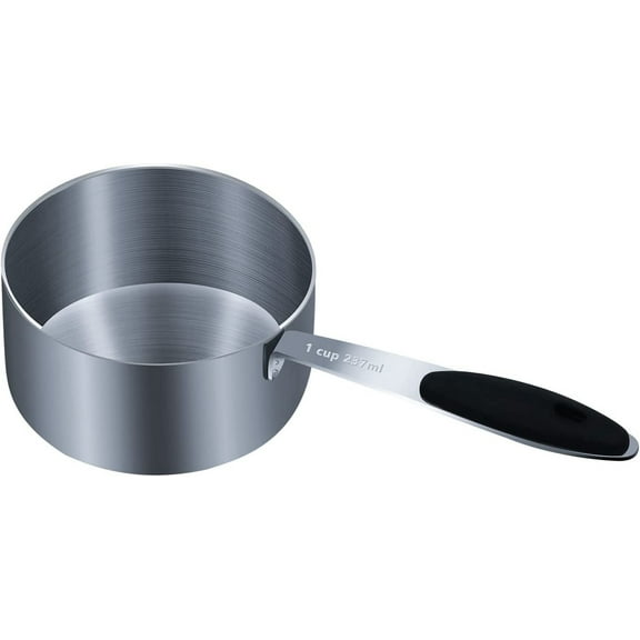 1 Cup(16 Tbsp | 237 ml |237 cc| 8 oz) Measuring Cup, Stainless Steel Measuring Cups, Single Metal Measuring Cup, Kitchen Gadgets for Cooking