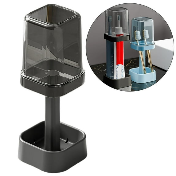1 Cup Holder Clearance! Toiletries Storage Set Bathroom Mouthwash Cup Holder Toothbrush Rack for Families and Students Ideal for Toothbrushes and Suitable for Dormitory Use Multifunctional Sturdy