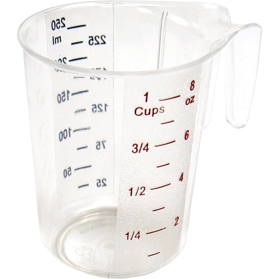 1-Cup Polycarbonate Measuring Cup Durable Kitchen Liquid Measure Tool