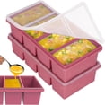 thumbnail image 1 of 1 Cup Silicone Freezer Trays with Lids, Soup Container Style Cube Trays, Eas, 1 of 10
