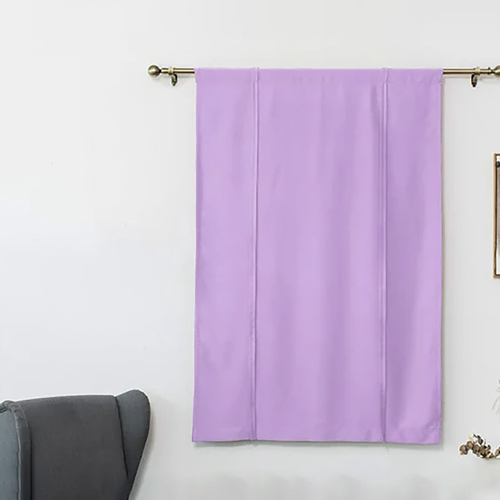 1 Curtain Curtain for Bathroom Kitchen Adjustable Balloon Roman Curtains for Small Window Room Darkening Shades Drapes Panel Rod Pocket Purple Curtain