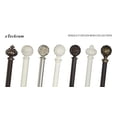 thumbnail image 1 of G3C12374L1" Curtain Rod with Albert Finials - 84" to 120", Weathered White, 1 of 5