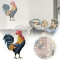 1 Cute Wooden Rooster Pendant For Jewelry Making And Home Decoration