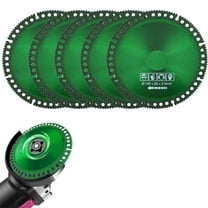 Under $1 Cutting Disc, 4" Diamond Cutting Disc - Ultra-Thin 2Mm Saw Blade for Angle Grinder, Multi-Material & Low Dust, Cutting Wheels, Green, by Goohae