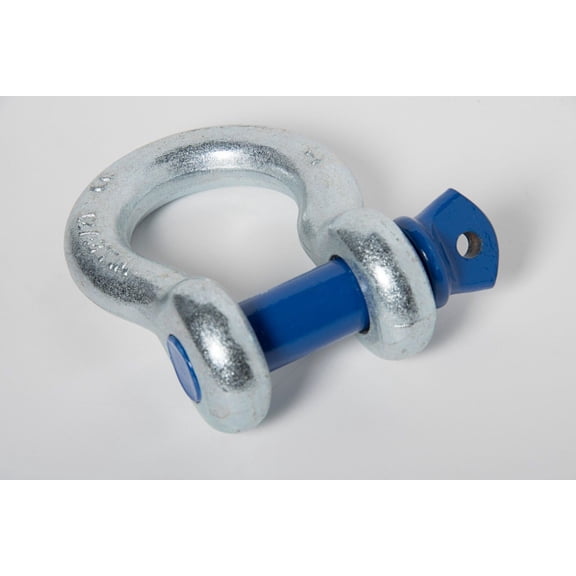 1" D Ring Bow Shackle Screw w Blue Pin Clevis Rigging Jeep Towing 8.5Ton 18500lb