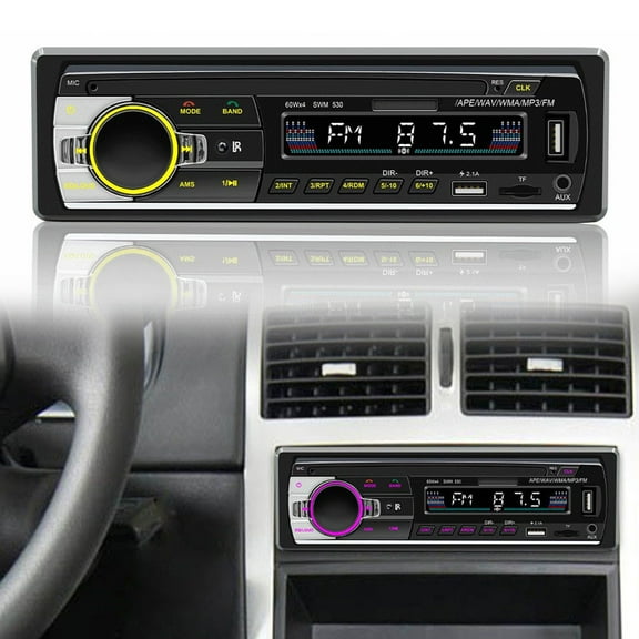 1 DIN Car Stereo Radio Dual FM TF AUX 2 USB TF MP3 Audio Player