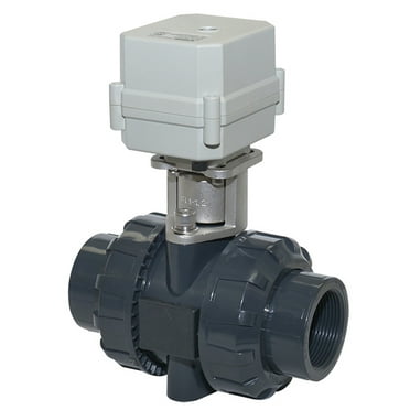 1" DN25 Two wires control Normally Closed Electric Ball Valve,AC110-230V PVC two-way Motorized Ball Valve