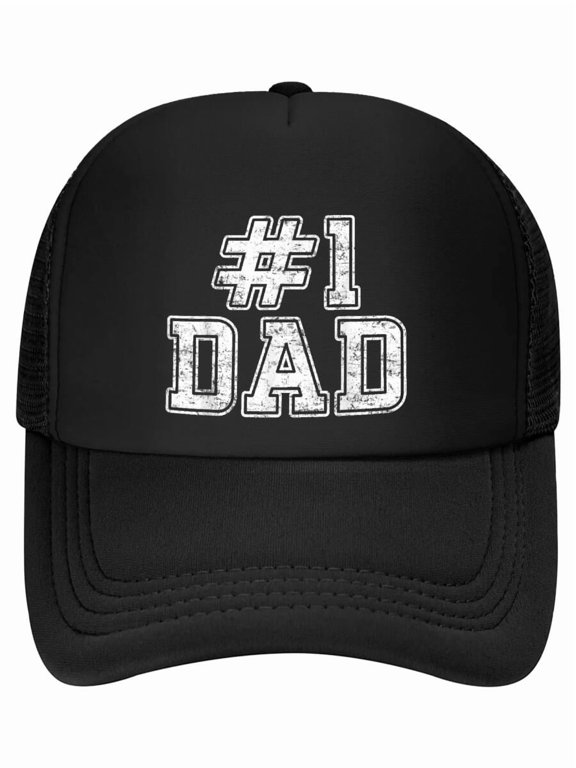#1 Dad Best Dad Fathers Day Number One Dad Baseball Cap