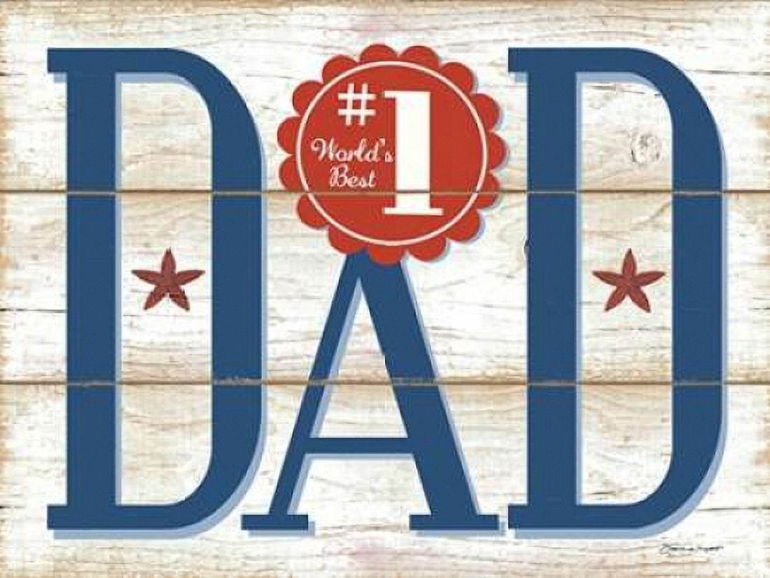 #1 Dad F Canvas Art - Stephanie Marrott (18 x 24)