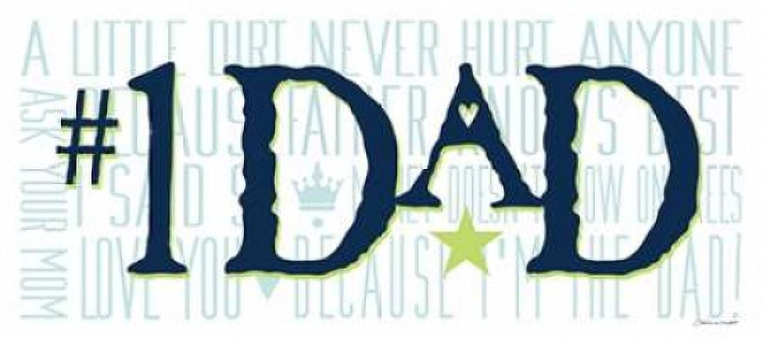 #1 Dad II Canvas Art - Stephanie Marrott (24 x 48)