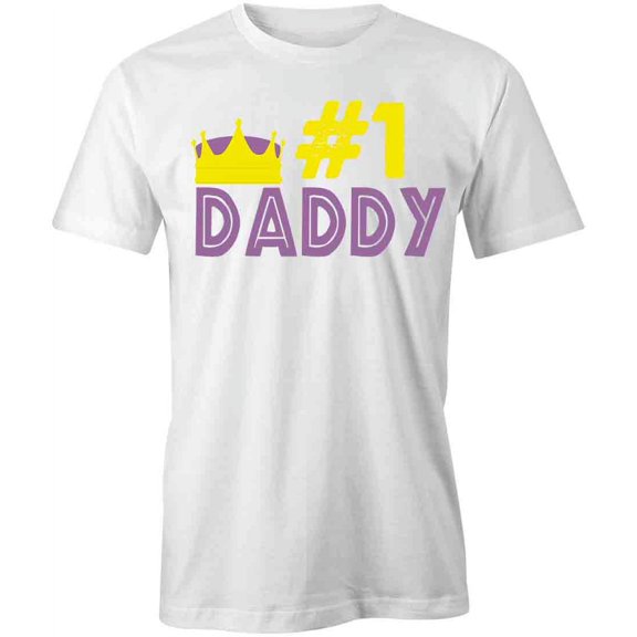#1 Daddy T-Shirt | Loving Father White Tee Gift