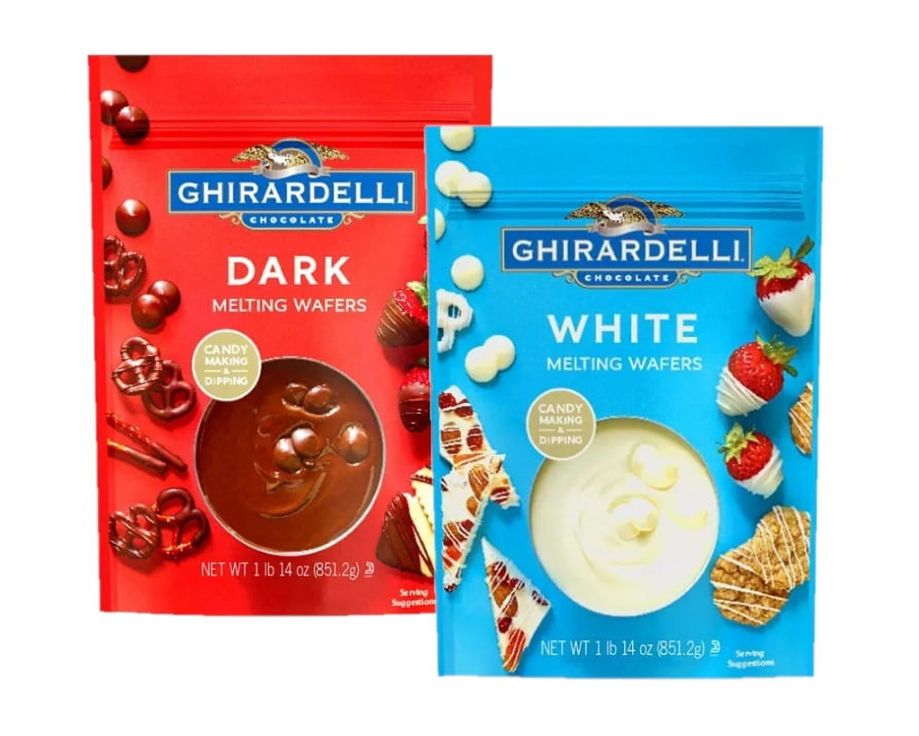 1 Dark 1 White Ghirardelli Melting Wafers 30 Ounce Bags