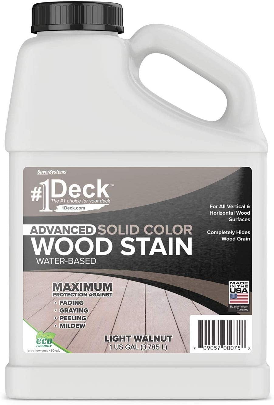 1 Deck Wood Deck Paint and Sealer Advanced Solid Color Deck Stain