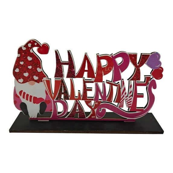 1*Decoration Clearance! Nomeni Happy Valentine'S Day Wooden Decorations Table Decorations Party Decorations, Home Decor Promotion Sale!
