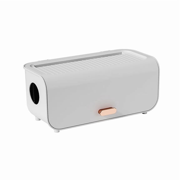 1 * Desktop Cable Storage Box-White