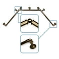 thumbnail image 1 of 1" Dia Pipe Bay Window Curtain Rod, Adjustable 23"-41", 41"-78"- Antique Brass,(DP100-Bay-4), 1 of 3