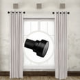 thumbnail image 1 of 1" Dia Side Curtain Rod Adjustable 12" to 20" (Set of 2) - Black,(SIDE100-2), 1 of 2