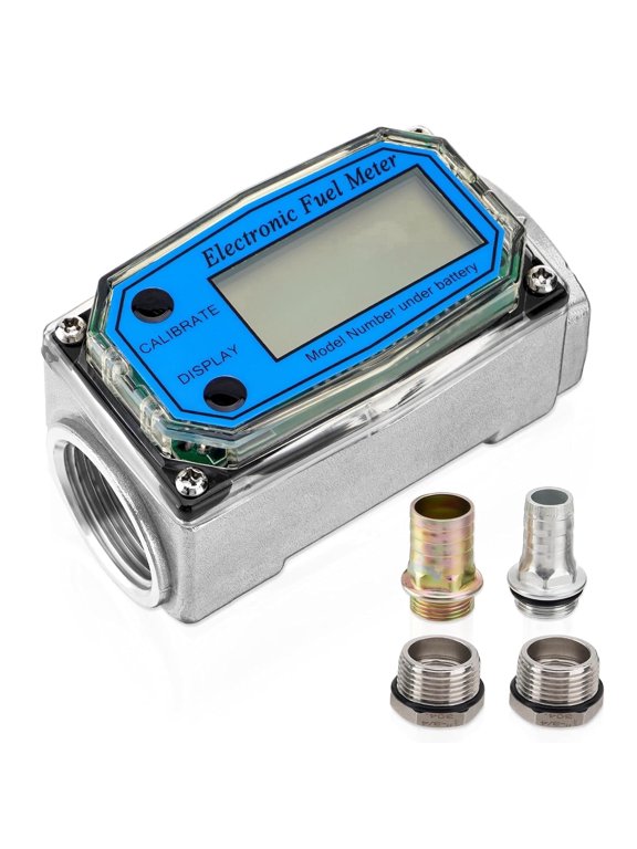 1" Digital Turbine Flow Meter, Fuel Flow Meter, Water Flow Meter with LCD Display