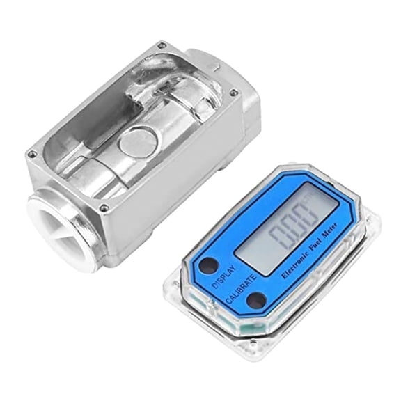 1 Digital Turbine Flow Meter,Gas Oil Fuel Flowmeter,Pump Flow Meter Fuel Flow Meter,High Accuracy for Kerosene, Gasoline - Accurate Monitoring