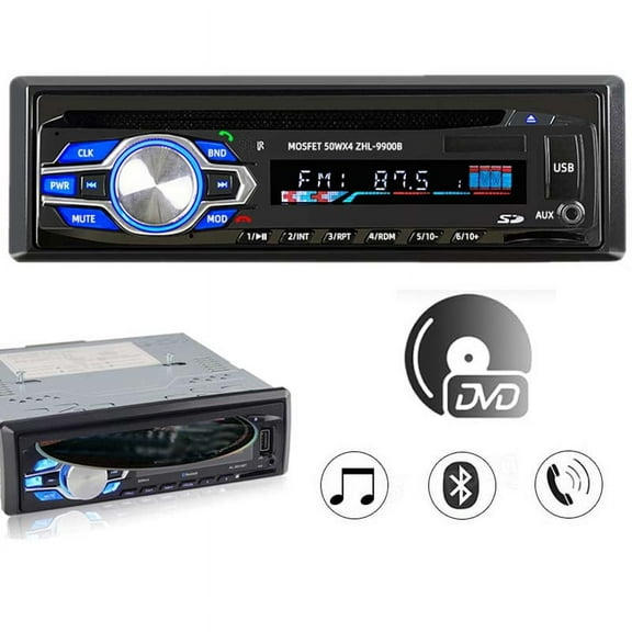 1 Din 12V Car Stereo Radio With Bluetooth DVD CD Player MP3 Stereo Car Handfree Autoradio Audio Radio With Remote Control