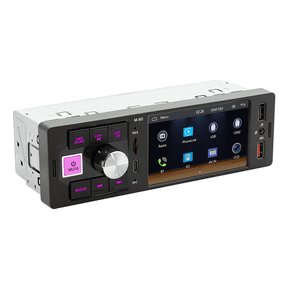 1 Din 4" touch screen car MP5 Player with wired Android auto carplay mirorlink FM BT Colorful lights usb Type-c car radio