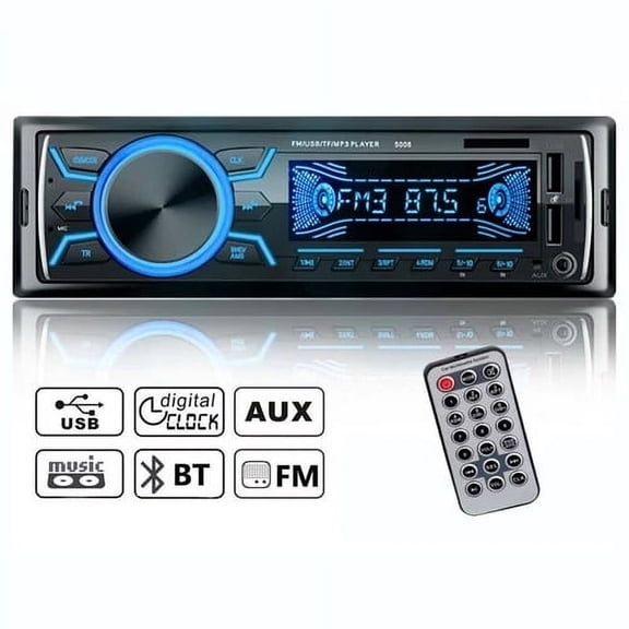 1 Din Car Radio Bluetooth/FM/2USB/AUX/Fast Charge/Romote Control MP3 Player In-Dash USB/AUX Car Stereo Car Radio