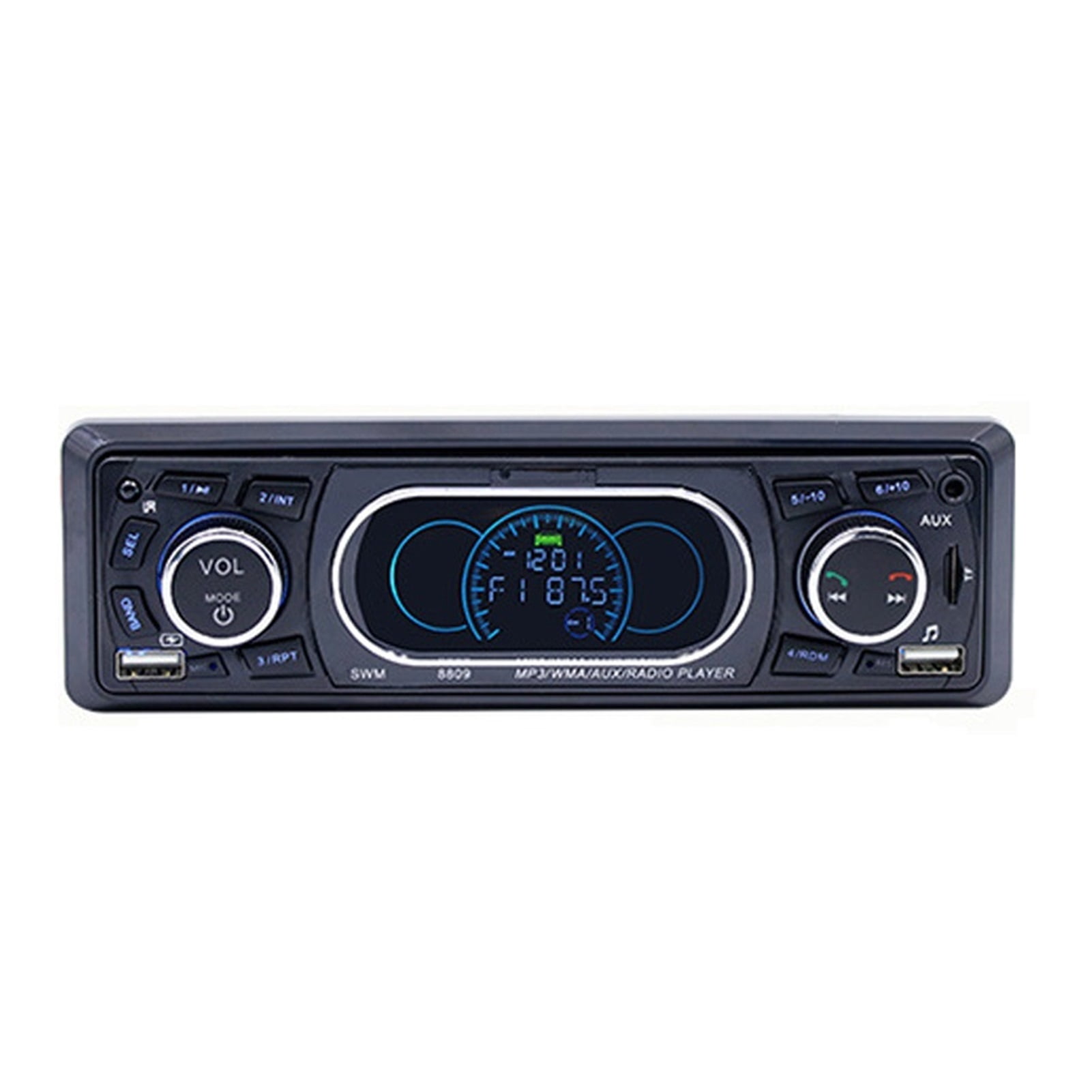 1 Din Car Radio USB AUX FM MP3 Player 12V Remote Control Audio Stereo ...