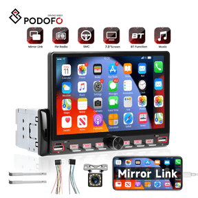 1 Din Car Stereo Radio 7 Inch Touch Screen HD MP5 Car Multimedia Player With Bluetooth, FM Radio Receiver Support Rearview Connection