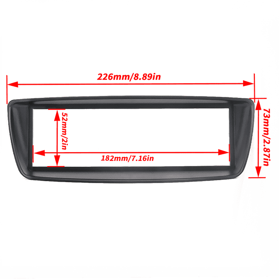 1 Din Car Stereo Radio Fascia Panel Plate Trim Kit Frame for Citroen C1 for Toyota Aygo Ab for Peugeot 107