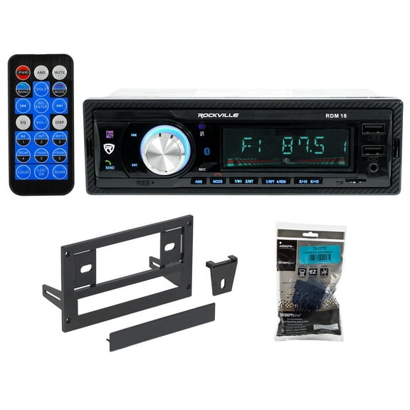 1-Din Digital Media Bluetooth AM/FM/MP3/USB/SD Receiver For 1987-93 Ford Mustang