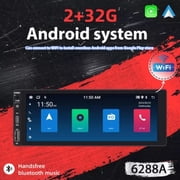 1 Din Multimedia 2+32G Voice Wireless IPS Function Mirror Screen Bluetooth WIFI Android Single DIN AI 6.9 Carplay Link Car Auto Player