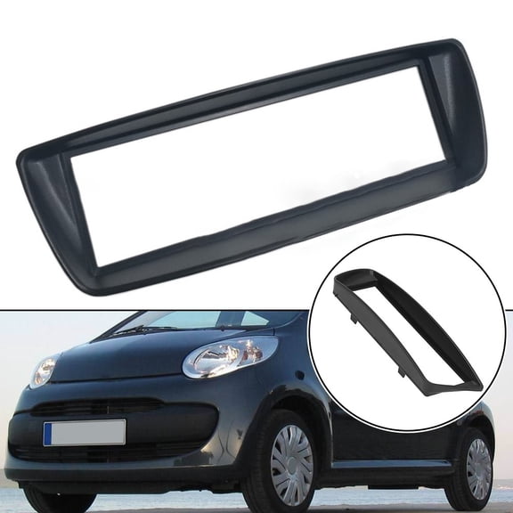 1 Din Stereo Radio Fascia Car CD Audio Navigation Panel Frame Trim for C1 107 Aygo Ab 2005+ Black ABS Dashboard Mounting Kit For Car Interior Upgrade