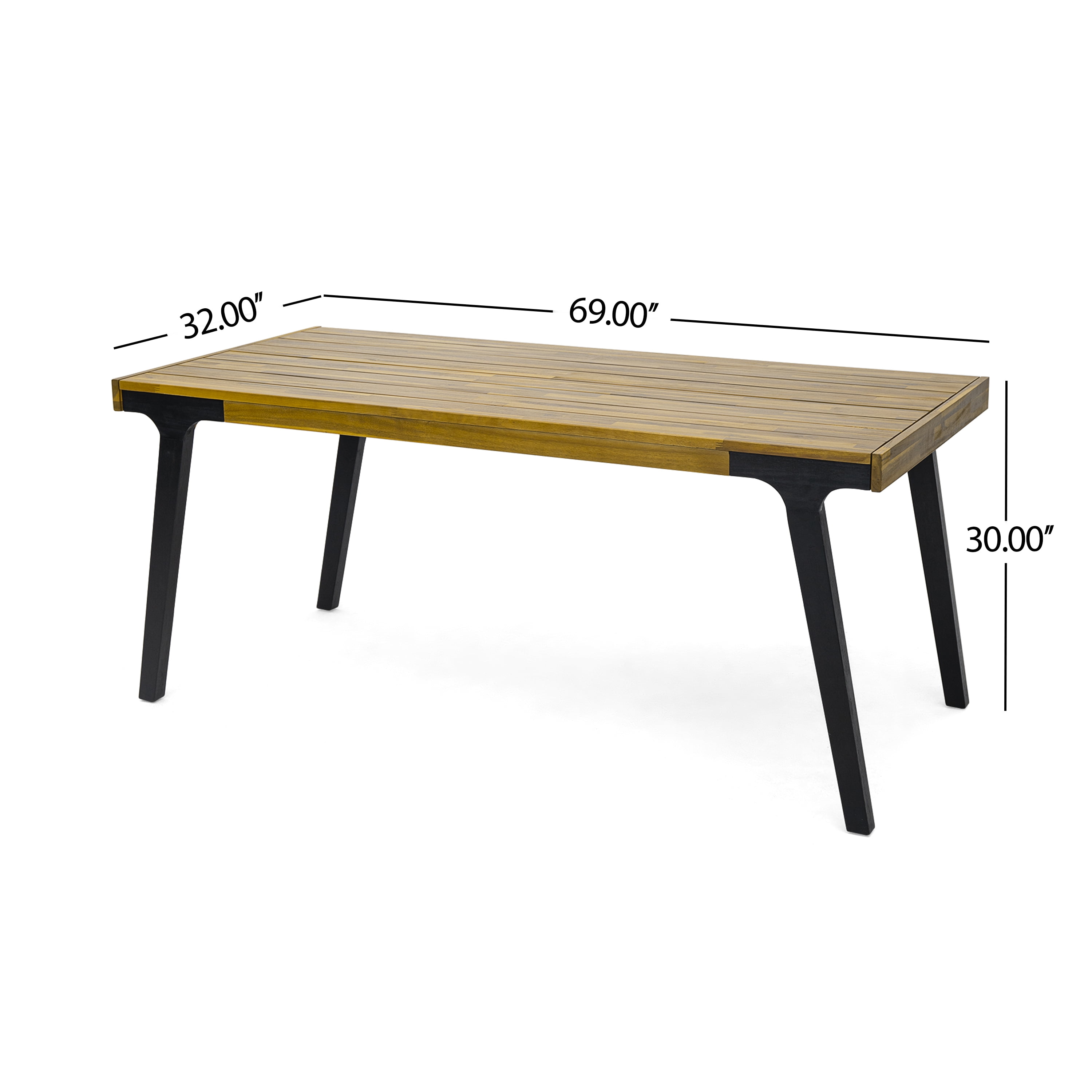 1 Dining Table+2 Dining Benches,Light Teak Wood Furniture Dining Dining ...