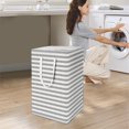 thumbnail image 1 of 1*Dirty Clothes Basket Laundry Basket Laundry Basket Can Be Folded With Long and Short Handles for Easy Carrying and Cleaning Freestanding for Bedroom Bathroom Home Textile Storage, 1 of 9