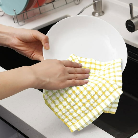 1* Dish Cloth Cleaning Kitchen Fast Absorbent Microfiber Towels Rags and Cloths Drying Super Cotton Dish Dish Soft Kitchen Dishcloths Towels Dish Cloth Microfiber Wipes
