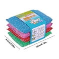 thumbnail image 1 of 1 Dishwashing Sponge Clearance! Multi Purpose Scrub Sponges for Kitchen Non Scratch Microfiber Sponge Along With Heavy Duty Scouring Power Effortless Cleaning of Dishes Pots and Pans All, 1 of 4
