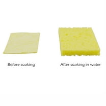 1 Dollar 10 Pack Natural Kitchen Sponges, Plant-Based Biodegradable Sponge, Non-Scratch Scrubber for Dish & Sink Cleaning, Coconut Cellulose Household Dishwashing Color Bulk Sponges
