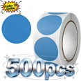 thumbnail image 1 of Under 1$ Dollar 500 Pcs 1 Inch Round Color Dot Stickers, Self‑Adhesive Circle Label Stickers for Marking, Scrapbooking, Gift Wrapping, DIY Crafts, Home Office Organization, Classroom Decoration, 1 of 9