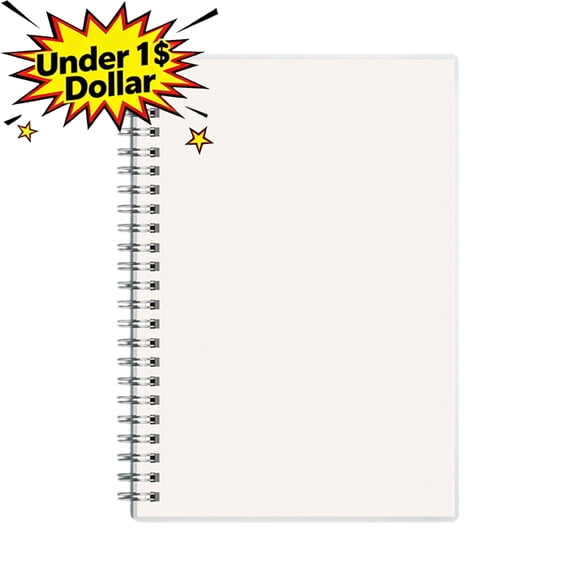 Under 1$ Dollar A5 Spiral Notebook, 80‑Page Thick Paper Journal with Blank Paper, Flexible Cover Portable Writing Notebook for Office Notes, Daily Journaling & Classroom Use