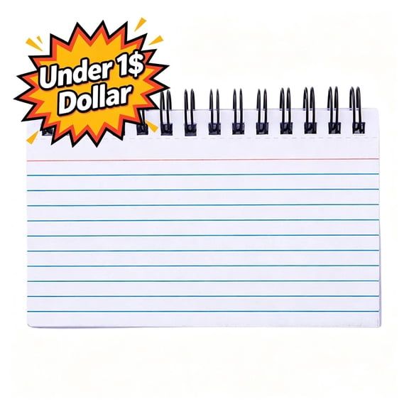Under 1$ Dollar B5 Frosted Cover Spiral Notebook, Thickened Horizontal Lined Coil Notepad, Portable Compact Memo Pad for Learning Office Daily Notes, Classroom Stationery Supplies,White